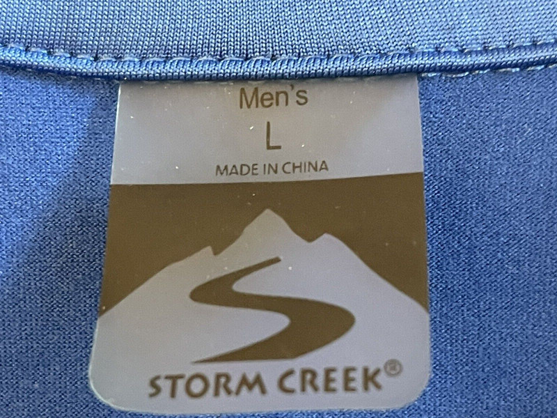 Storm Creek Michelin Raceway Road Atlanta Blue 1/4 Zip Pullover L FREE SHIP gallery