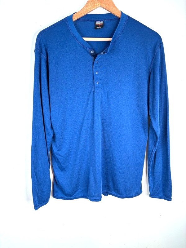 VTG Patagonia Capilene Henley M Set of 2 Midweight 1/4 Snap USA Made Base Layer gallery