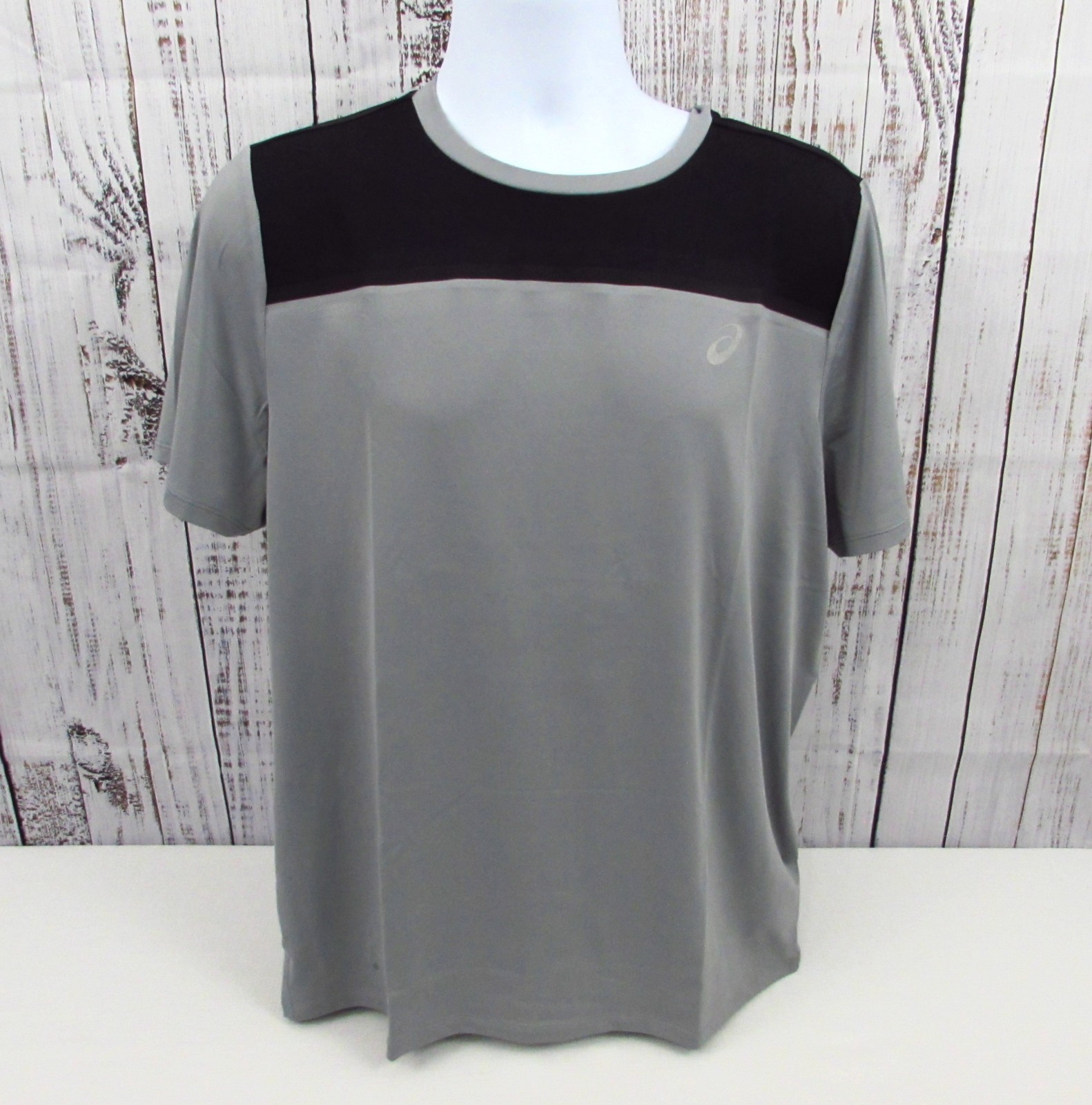 ASICS Men’s PR Lyte Active Short Sleeve Shirt Gray/Black Size Large NWT. gallery