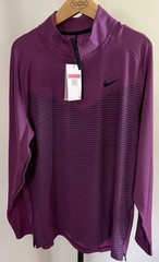 Nike Golf Dri-Fit ADV 1/4 Zip Pullover Large Purple Performance Vapor DH0982-621