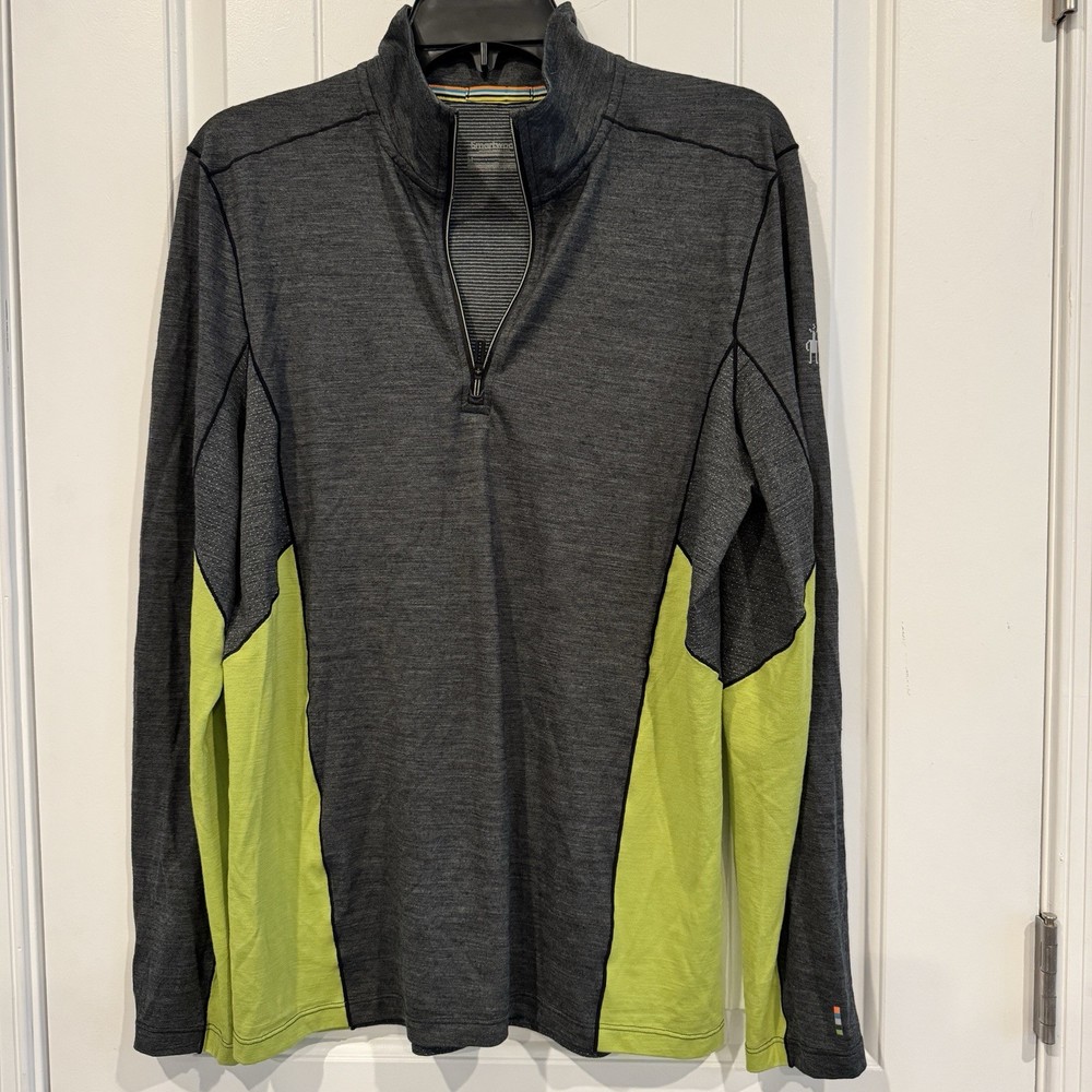 Smartwool Pullover Men’s Medium Merino Sport 150 Wool Hiking Shirt 1/4 Zip