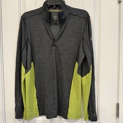 Smartwool Pullover Men’s Medium Merino Sport 150 Wool Hiking Shirt 1/4 Zip