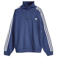 Adidas Originals Adicolor Navy Blue Funnel Neck Track Top Jacket Men New IZ4805