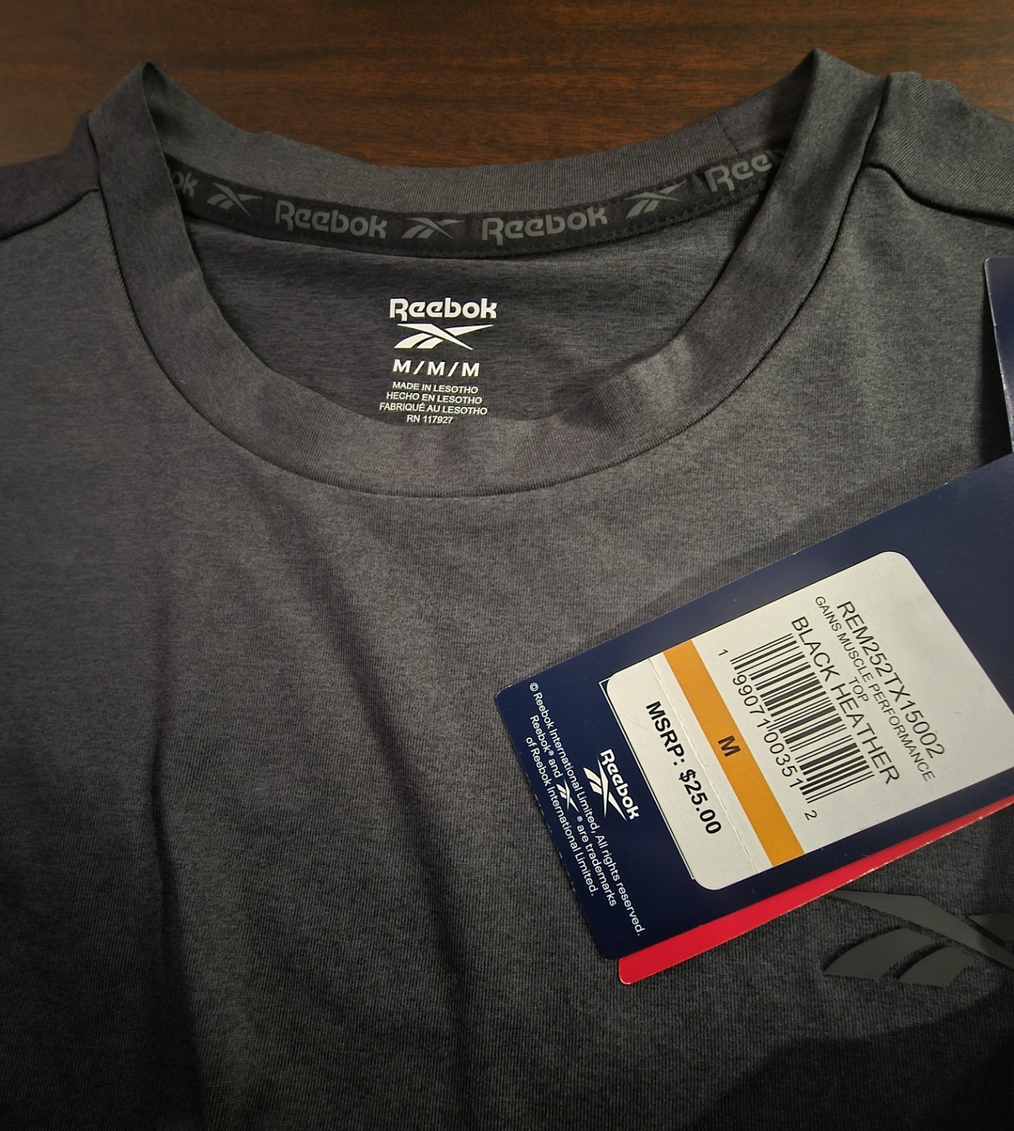 Reebok Mens Sleeveless Gains Performance Muscle Tank Top Size Medium gallery