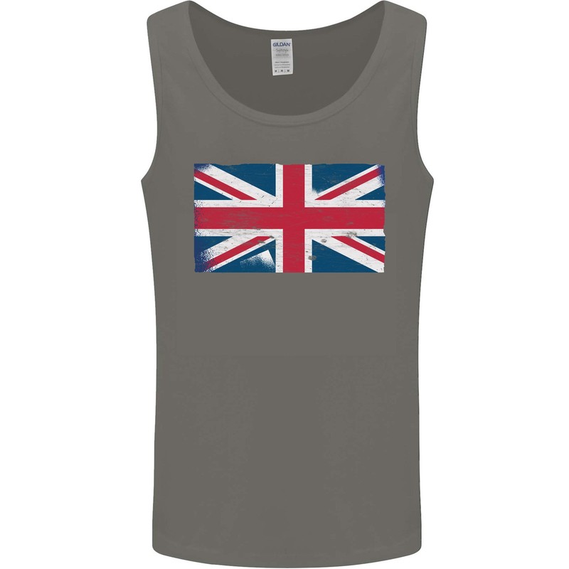 Distressed Union Jack Flag Great Britain Mens Vest Tank Top gallery