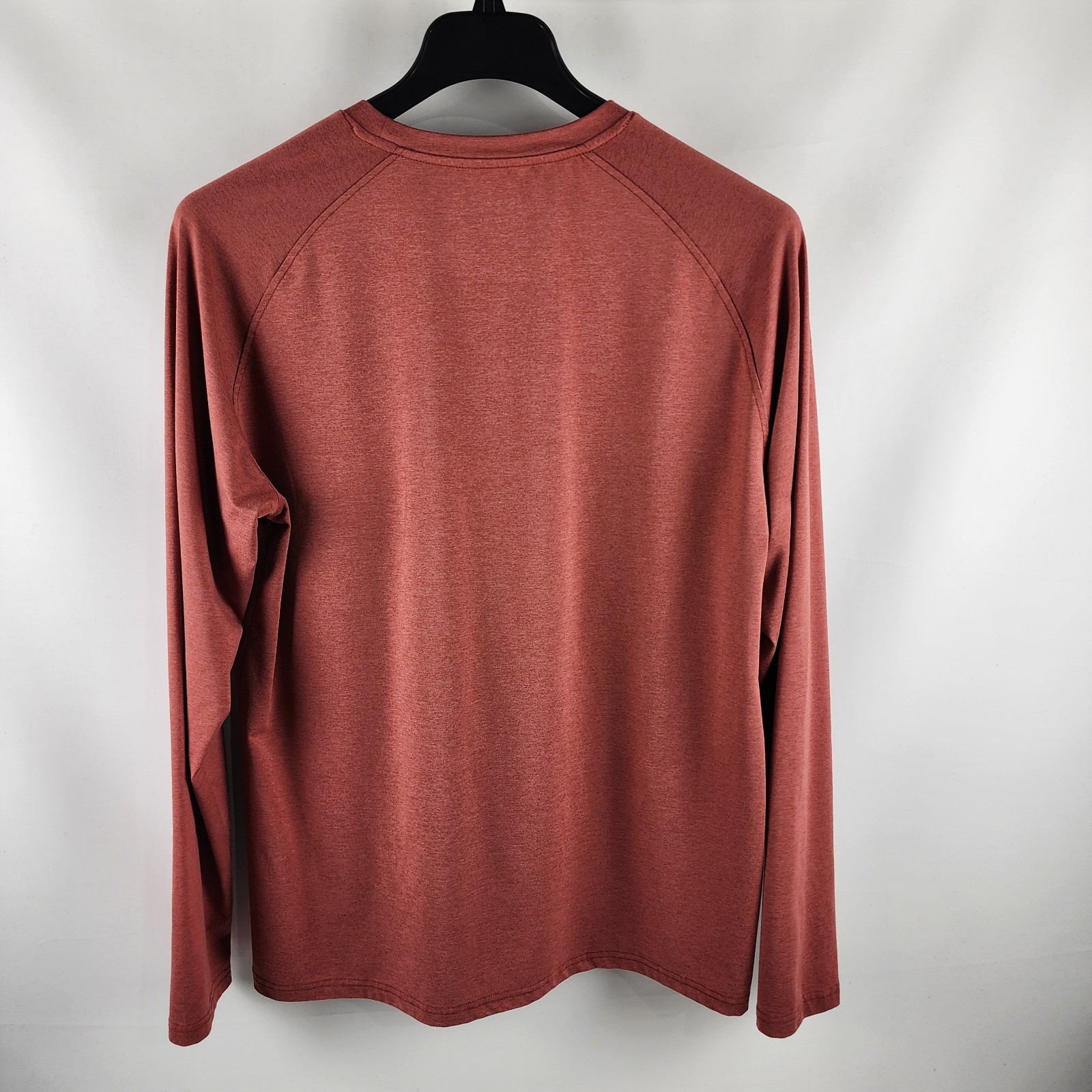01.Algo Shirt Mens Large Rust L/S Performance Crewneck gallery