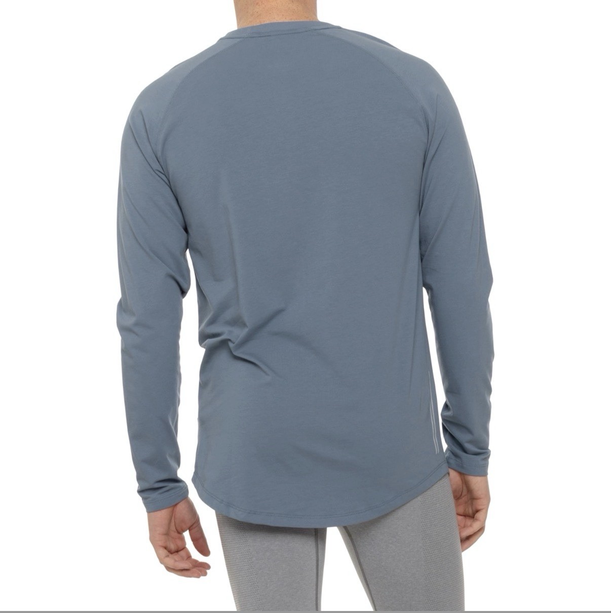 Kenneth Cole Mens Active Tech Long Sleeve T-Shirt Tee Blue Stretch SPF 50+ gallery