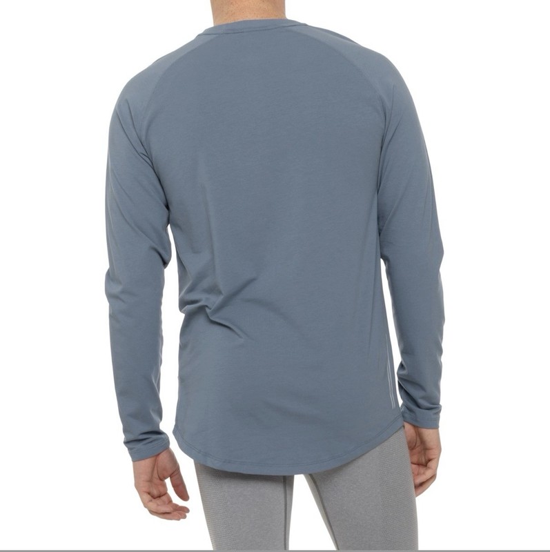 Kenneth Cole Mens Active Tech Long Sleeve T-Shirt Tee Blue Stretch SPF 50+ gallery