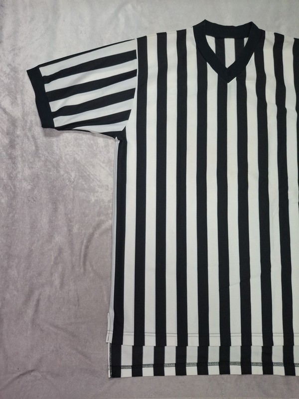 Officials Choice Referee Shirt Size Large Adult Size Stripe Jersey for Sports gallery