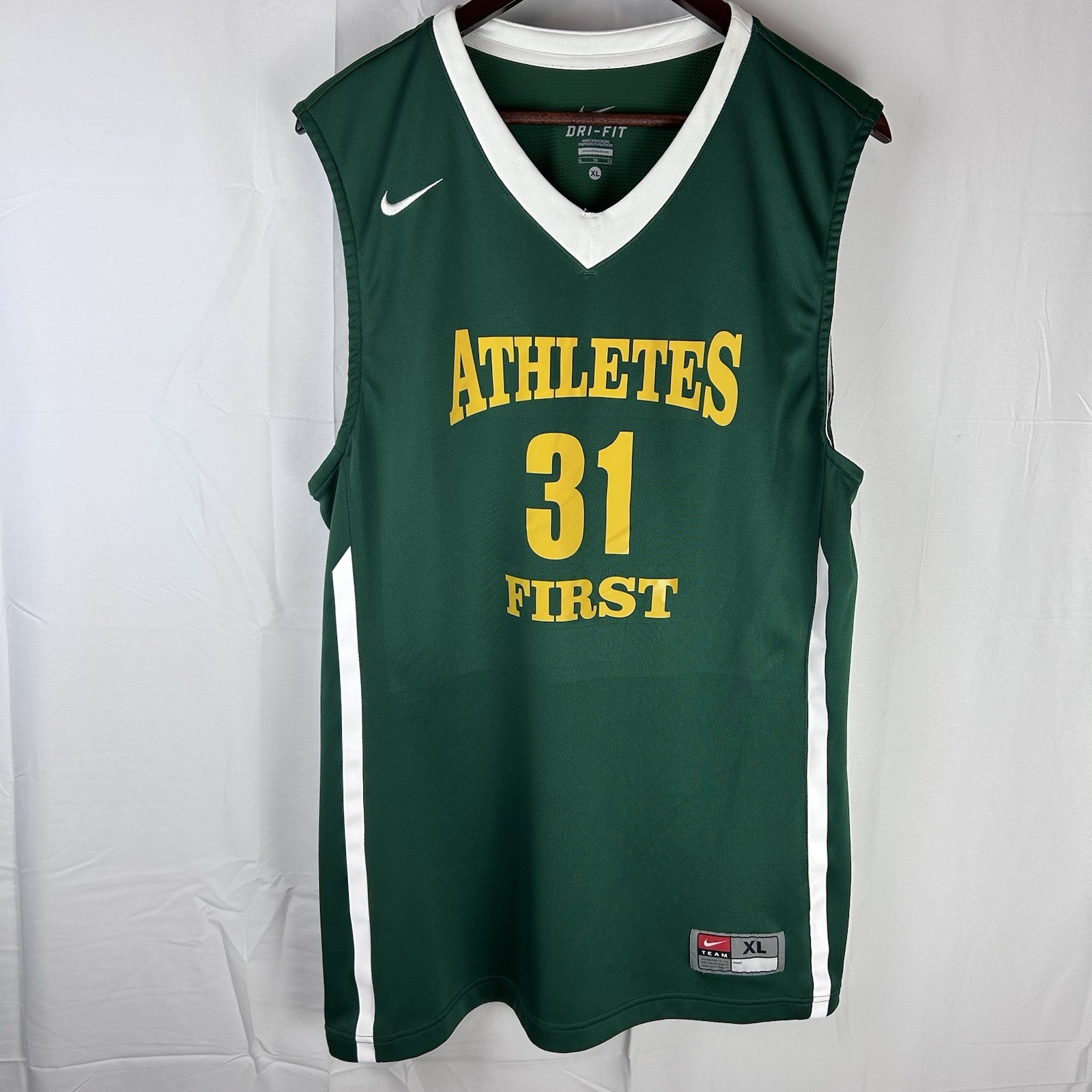 Athletes First Nike Team Dri-Fit Basketball Green Jersey #31 Size XL Athletic gallery