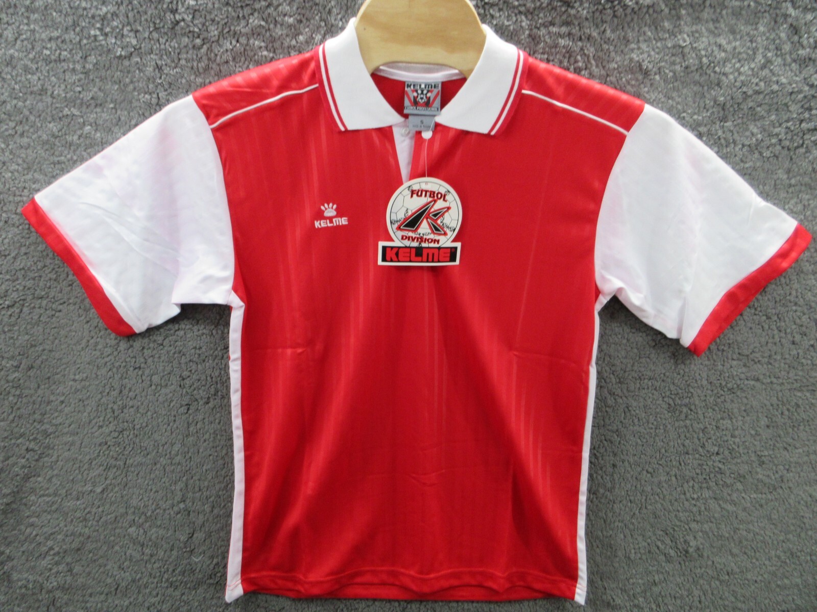 NWT Vintage 90s Y2K KELME Men's Small Polyester Soccer Futbol Jersey Shirt USA gallery