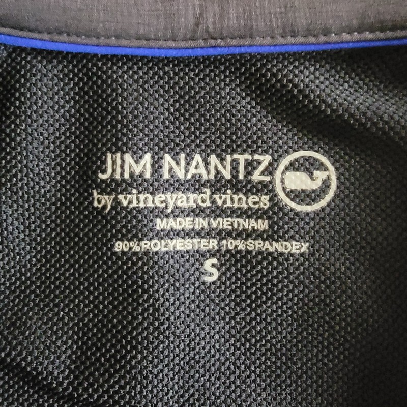Vineyard Vines Jim Nantz Pullover Mens Small Blue Quarter Zip Golf Sweater gallery