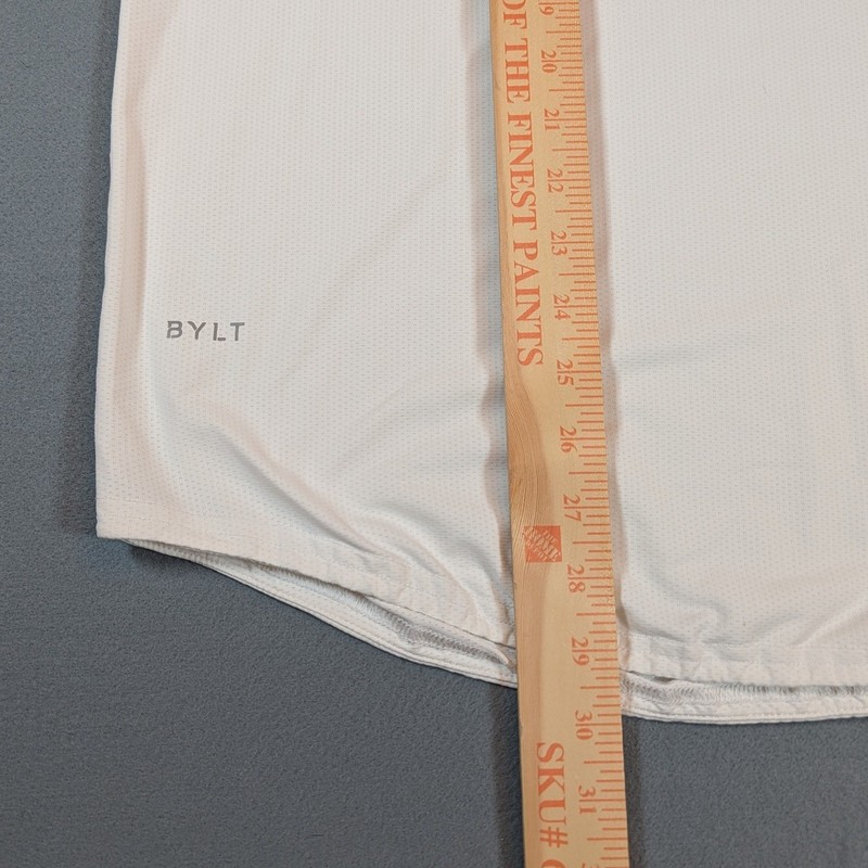 BYLT Premium Basics Mens Long Sleeve Shirt White Size Large gallery