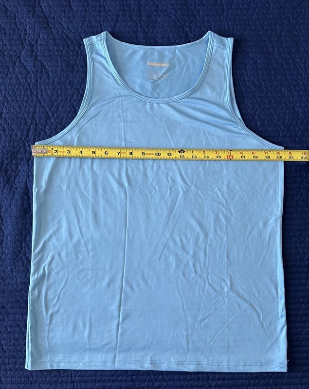 MAGCOMSEN Men's UPF 50+ Tank Medium 2 pk Light Blue & Royal Blue (EUC) gallery