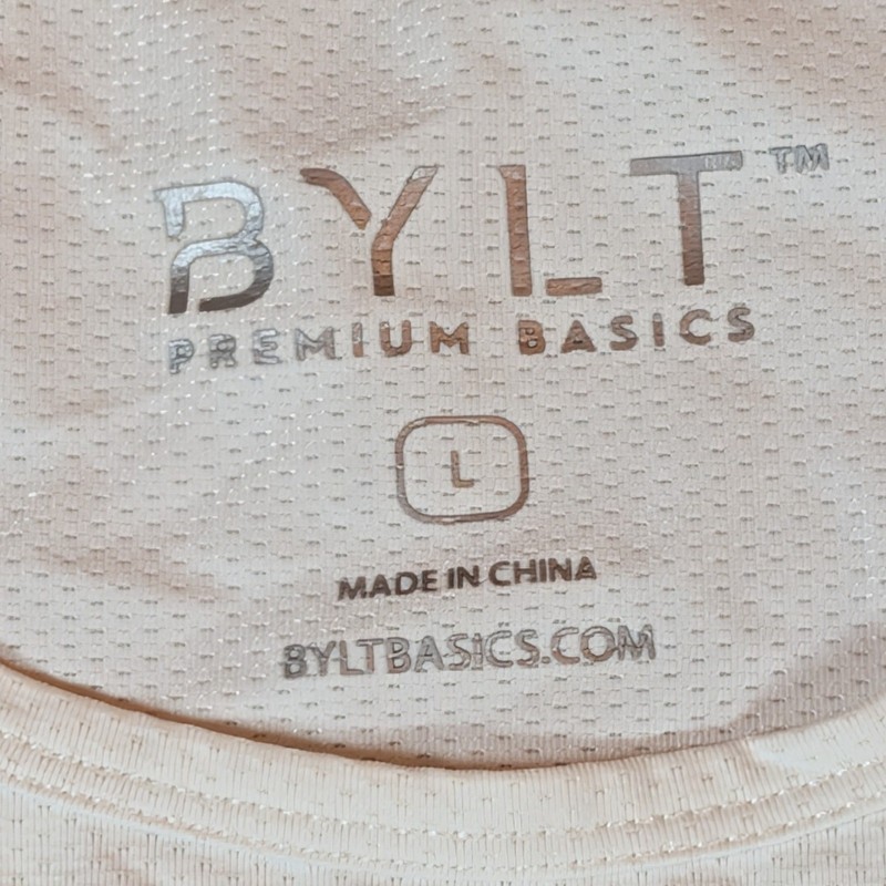 BYLT Premium Basics Mens Long Sleeve Shirt White Size Large gallery