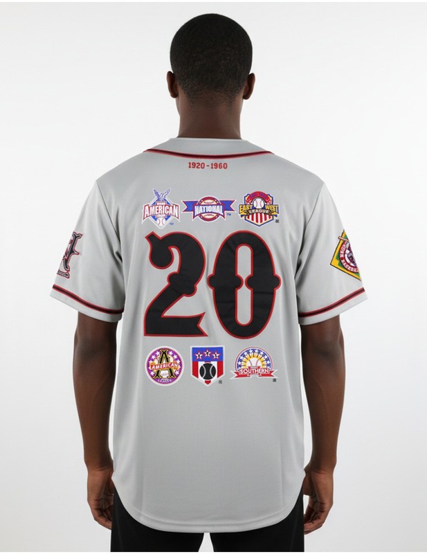 NLBM Negro Leagues M5 Commemorative Baseball Jersey Grey gallery