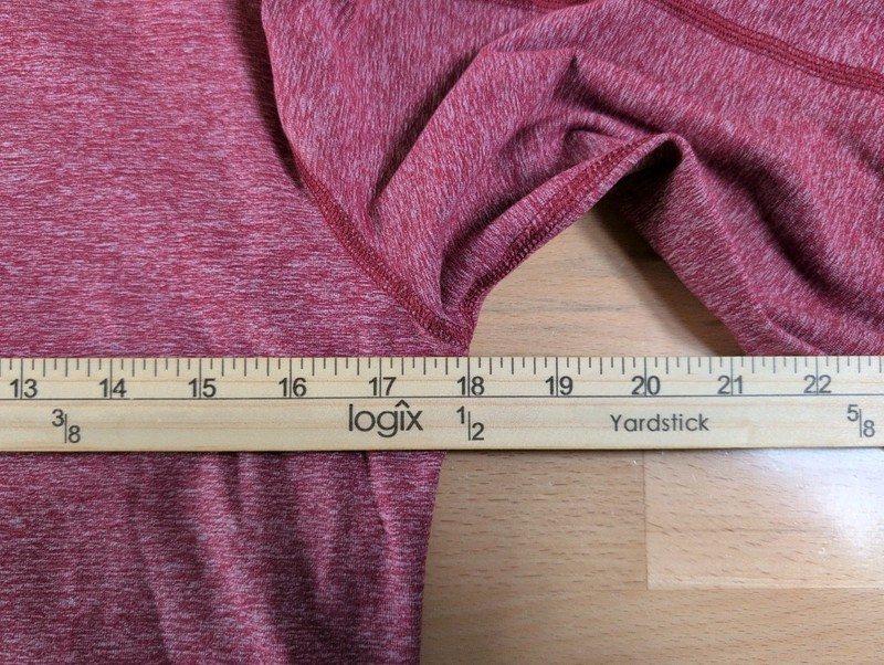 Lululemon Surge Warm 1/2 Zip Mens Small Heathered Red Long Sleeve Pullover gallery