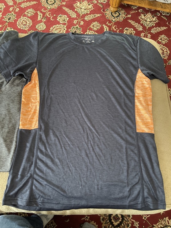 REAL ESSENTIALS Men's Dri-Fit Short Sleeve T-Shirt Pack of 5 Size Medium (Wi1) gallery