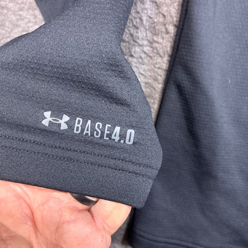 Under Armour Base 4.0 Crew Neck Shirt Mens Large Black ColdGear Fitted Warm gallery