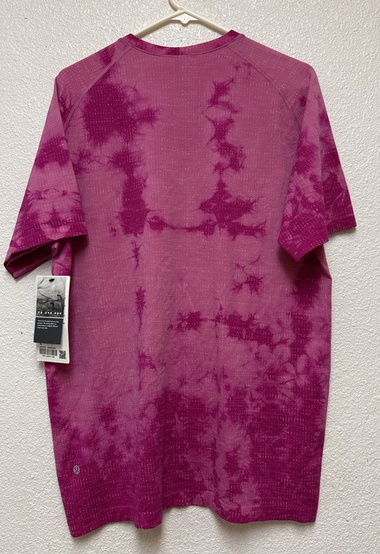NWT Lululemon Men’s Metal Vent Tech T 2.0 Disconnect Marble Dye Pink Sz XL gallery