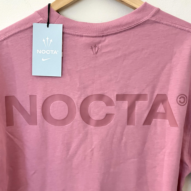 Nike x NOCTA Big Body CS Dropped Shoulders T-Shirt Mens XS Pink FN7663-698 gallery