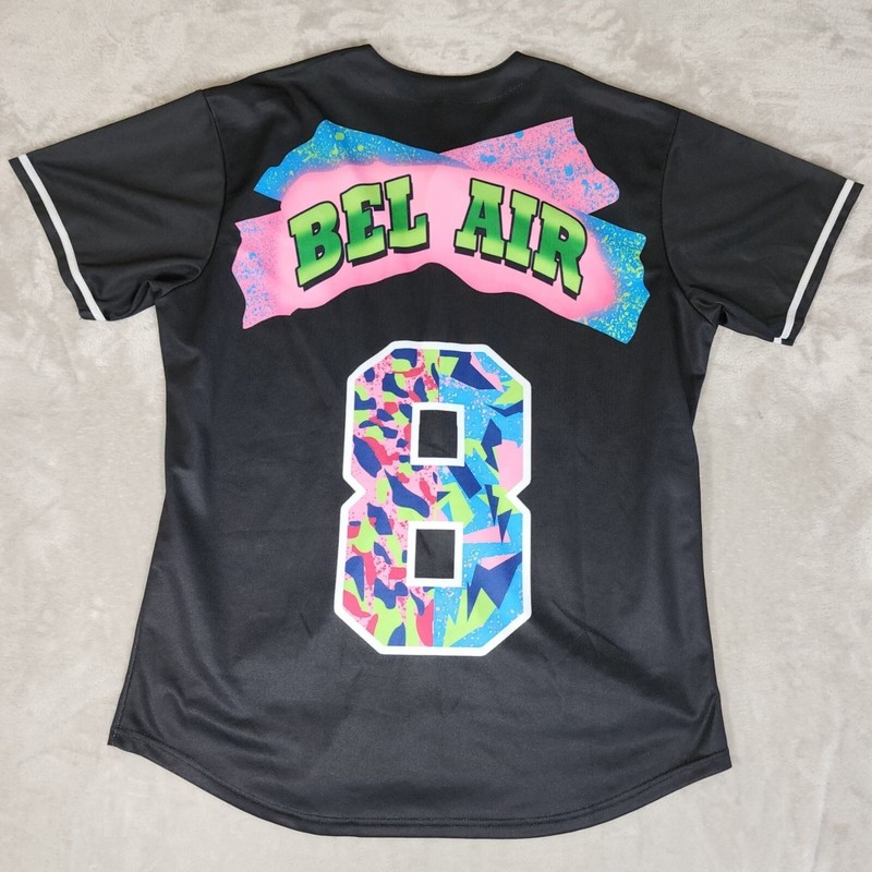 The Fresh Prince Of Bel Air Baseball Jersey #24 #8 Unisex Extra Large 90s Retro gallery