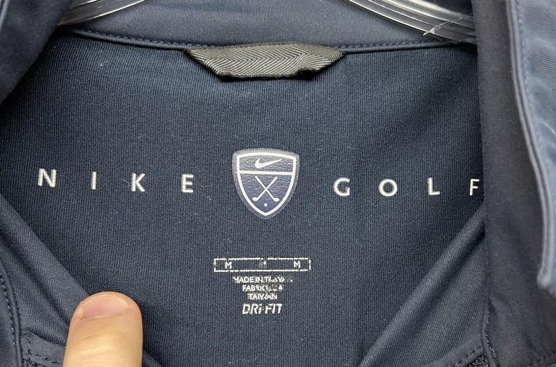 Nike Golf Mens Size M Blue 1/4 Zip Long Sleeve Athletic Pullover Shirt (K2) gallery