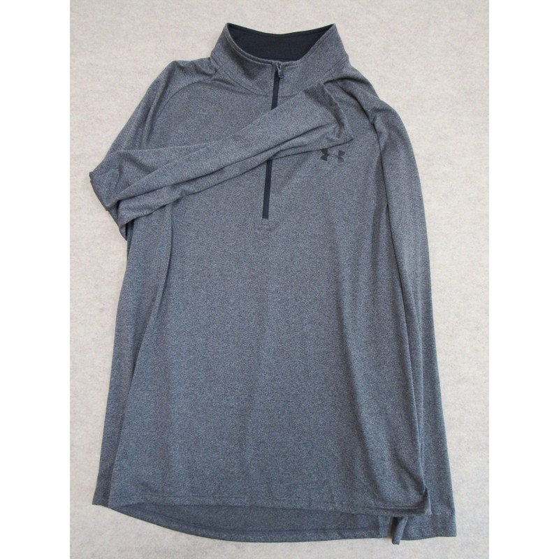 Under Armour HeatGear 1/2 Zip Pullover Mens XL Gray Heather Tech 2.0 1328495 090 gallery