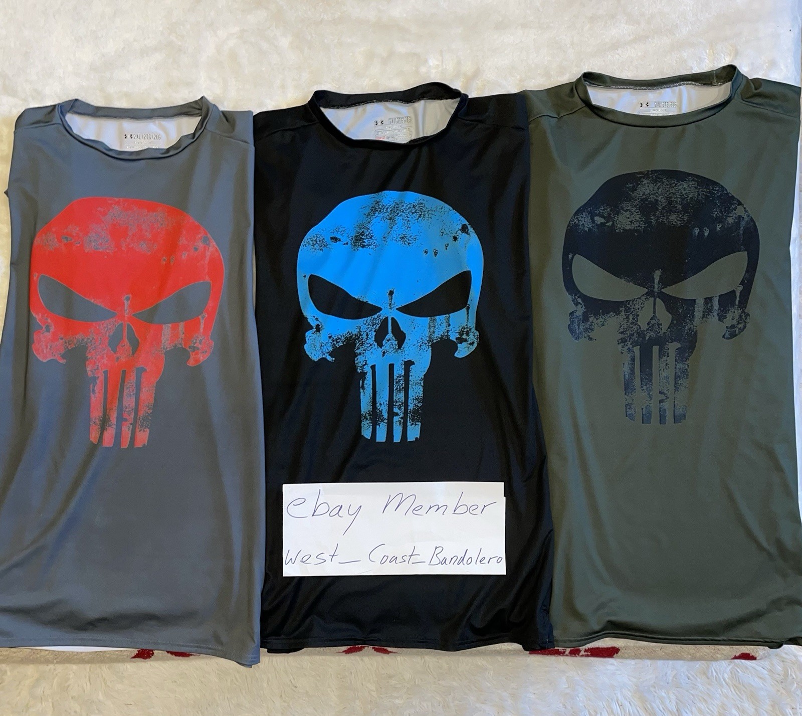 Under Armour Compression Bundle Of 6 Shirts - Punisher, Rhino, Batman, Superman gallery