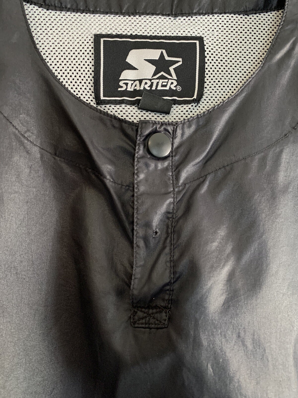 Starter Men's Black Baseball Warmup Pullover Size XL gallery