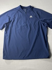 Adidas Men’s 1/4 Zip Pullover Blue Large Athletic Running Top