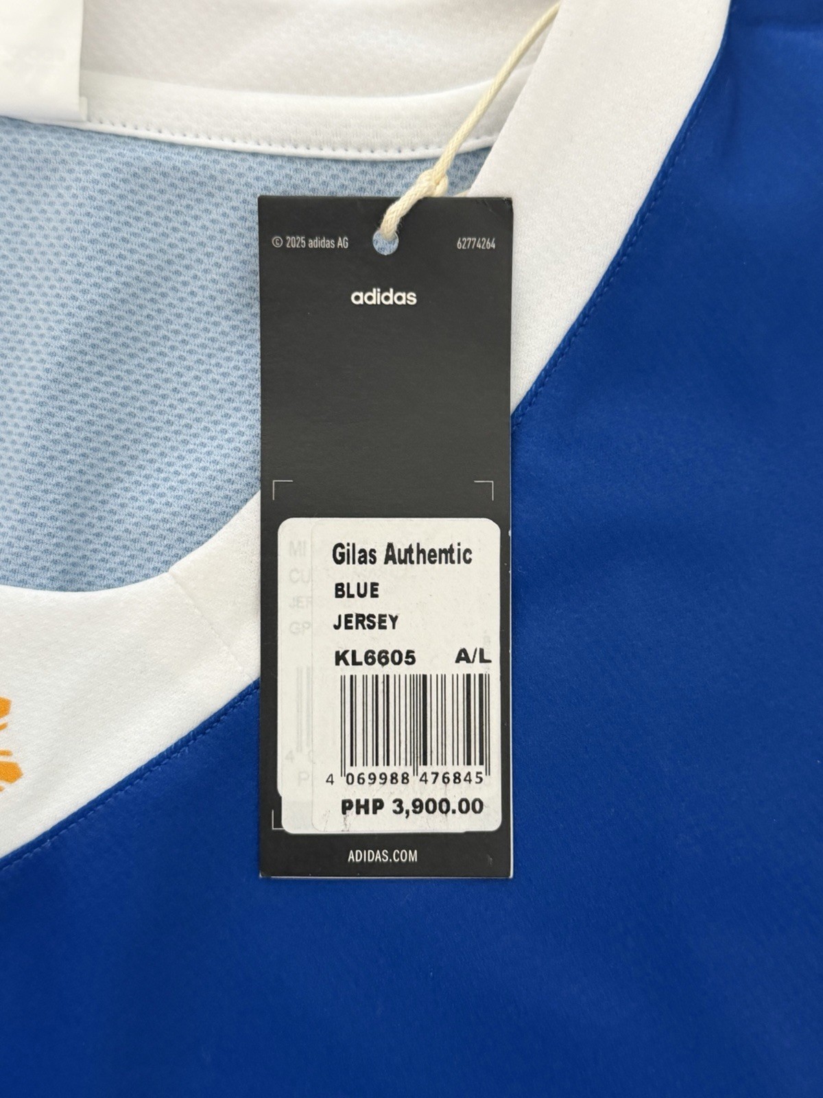 Adidas Pilipinas (Philippines) Gilas Basketball Jersey Men's Blue Size L gallery