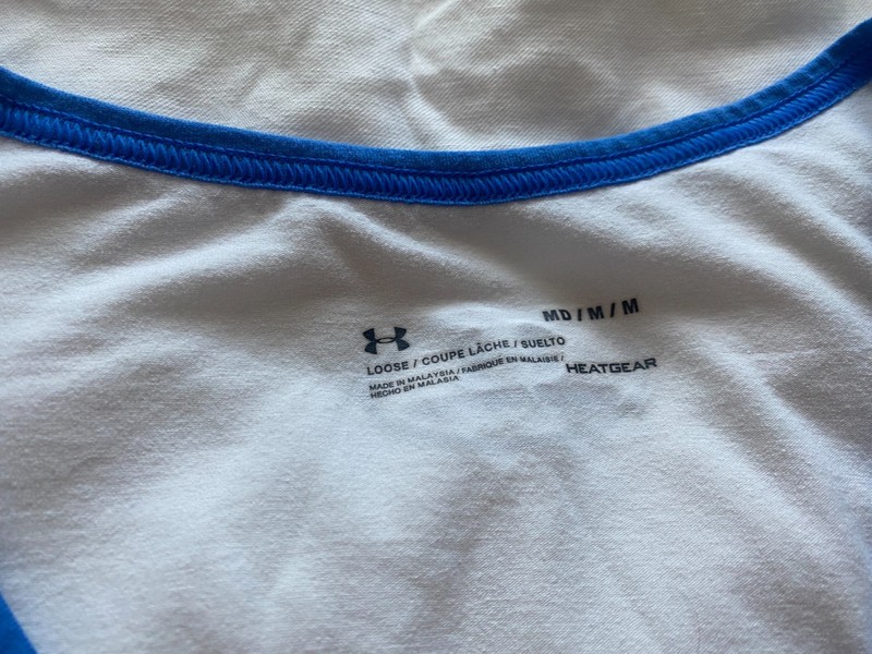 Under Armour Tank Top White USA Graphic Heat Gear Men's Size Medium 4th of July gallery