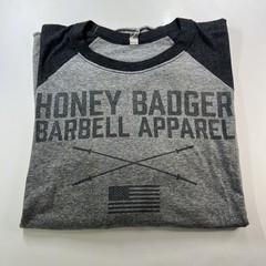 Barbell Athletic Apparel Men’s Long Sleeve T-Shirt Black Size 2XL