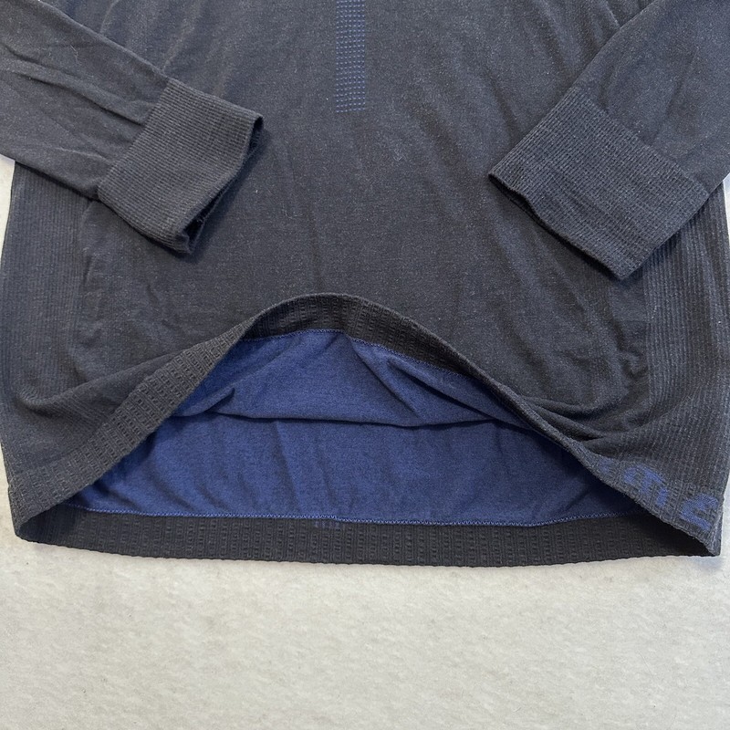 Adidas Prime Knit Running Training Shirt Mens XL Blue Stretch Fleece Mock Neck gallery