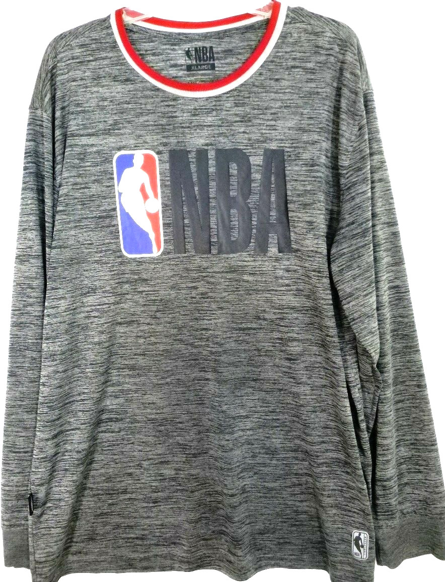 NBA Basketball-Mens Long Sleeve Performance Athletic Shirt-Extra Large XL gallery