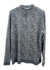 Tasc Performance MOSOtech Cotton Bamboo 1/4 Zip Pullover Gray Sz L