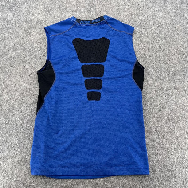 Nike Shirt Mens S Blue Pro Fitted Tank Top Stretch Gym Sports Outdoor gallery
