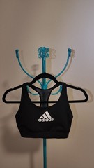 Adidas Women’s Classic Core Mesh-Back Racerback Sports Bra – Black / Size S