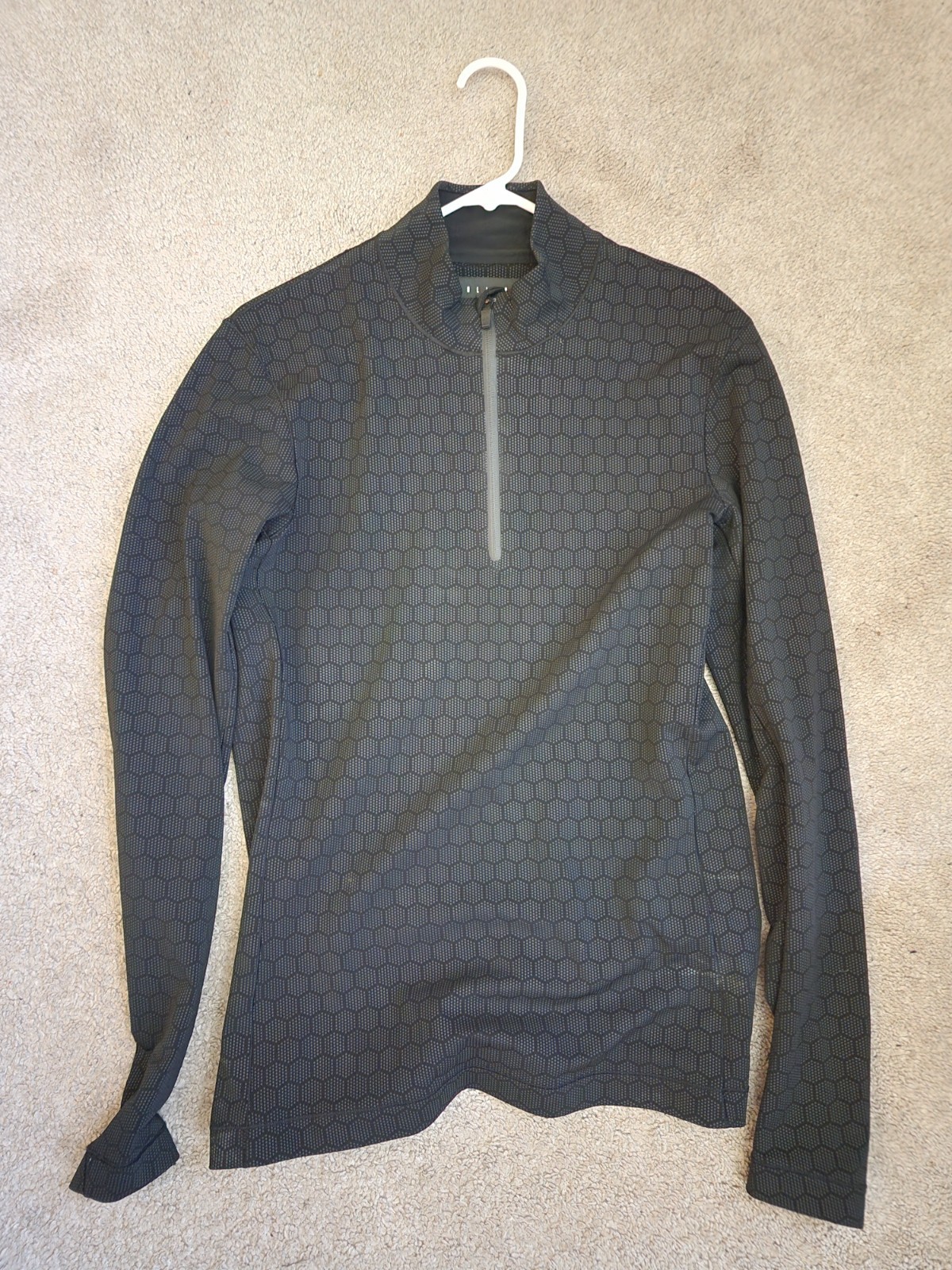 Vollebak Condition Black Ceramic Base Layer Quarter Zip XL gallery