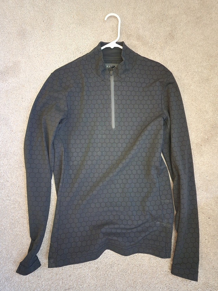 Vollebak Condition Black Ceramic Base Layer Quarter Zip XL