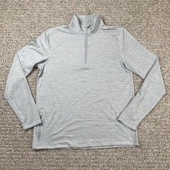 Vuori Pullover Mens Medium Grey Ease Performance Half Zip
