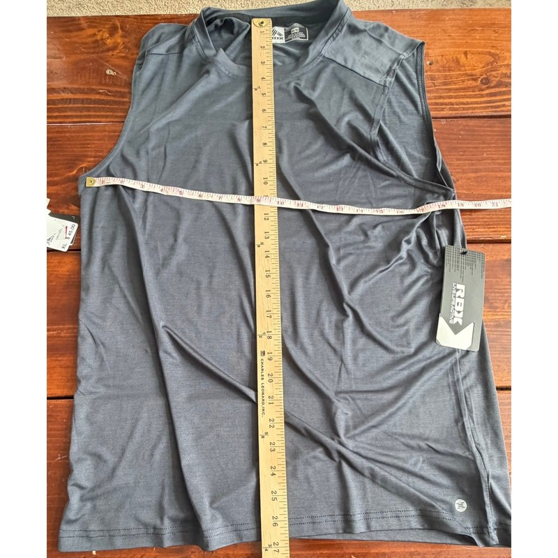 RBX Active Performance Tank Top Gray Sleeveless CRM345A Workout Gym Medium gallery