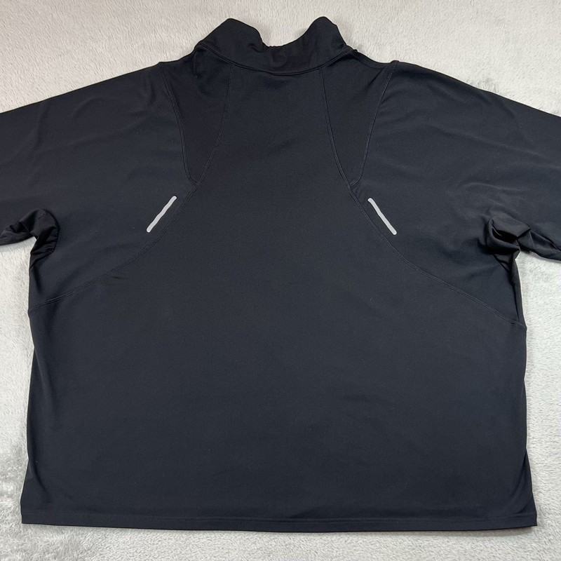 Fabletics Pullover Mens 4XL Black 1/4 Zip Long Sleeve Training gallery