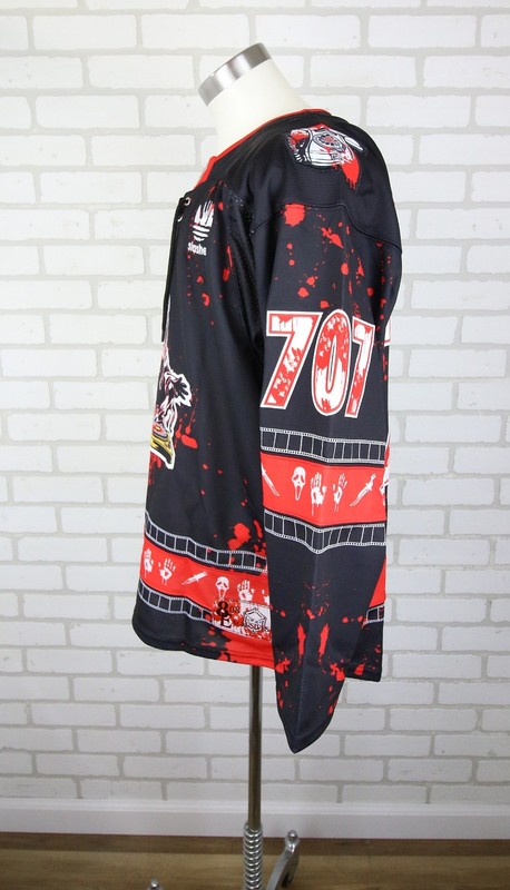 Elev808 DJ Slasher Ghostface Hockey Jersey M Woodsboro 707 Limited Edition EDM gallery