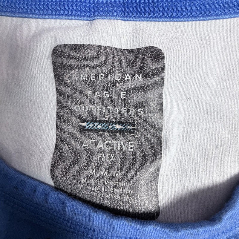 American Eagle Mens Active Flex Med T-Shirt Blue Ombre Black Sports Athletic Gym gallery