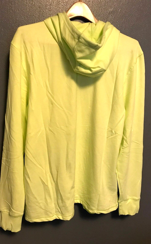 New JOCKEY Sports L Active Comfort Fleece Hooded Pullover Green Highlight Color gallery