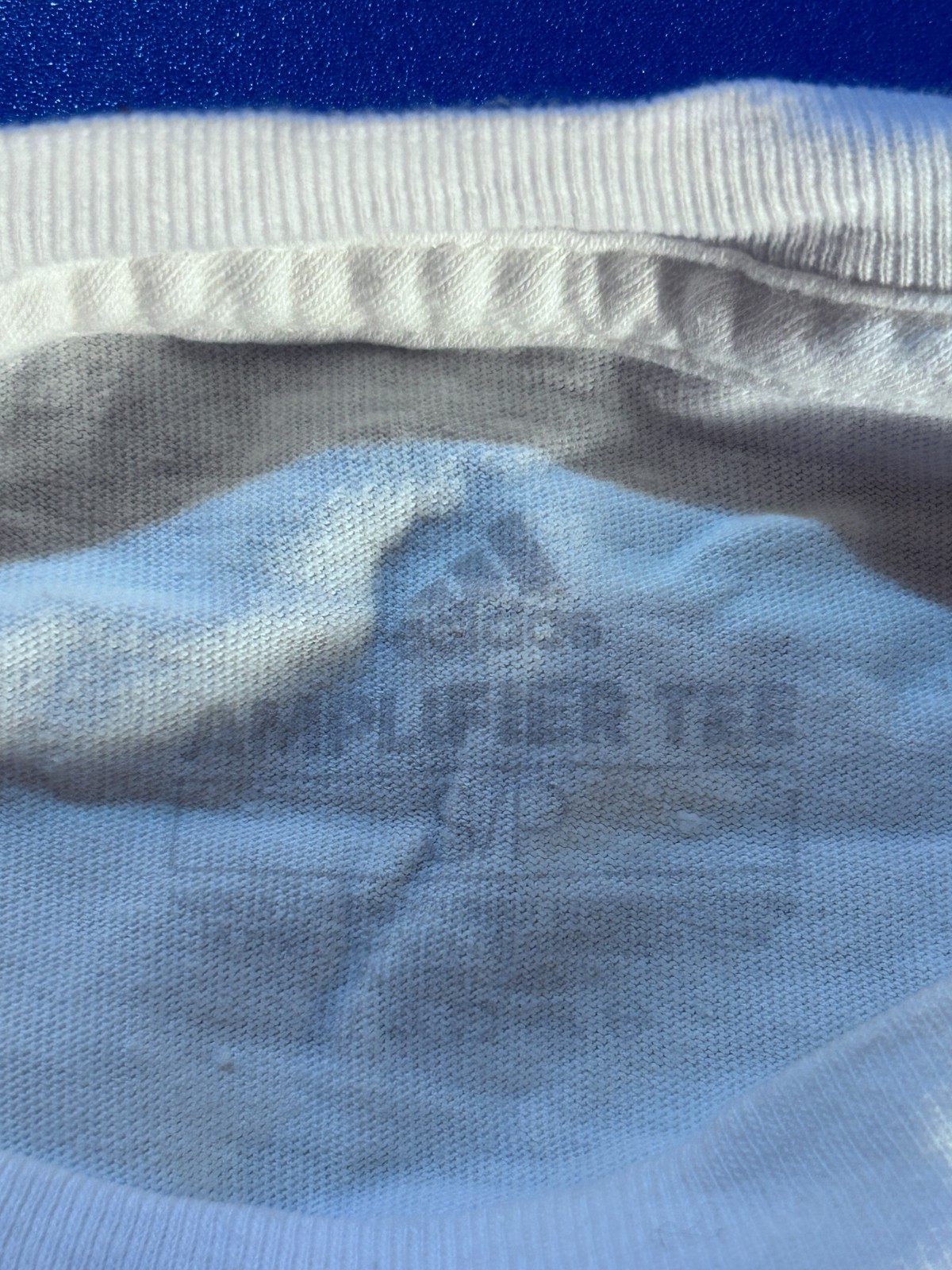 Adidas Men's Large Logo White Amplifier Tee Long Sleeve Size S gallery