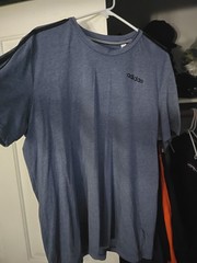 Adidas Prime Green Men’s XXL Heathered Blue Short Sleeve Shirt
