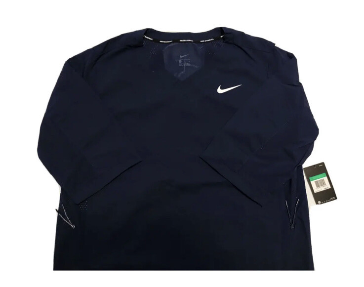 897383-419 Nike Dri Fit Baseball Jacket Navy Blue Men’s Size S MSRP $85 New gallery